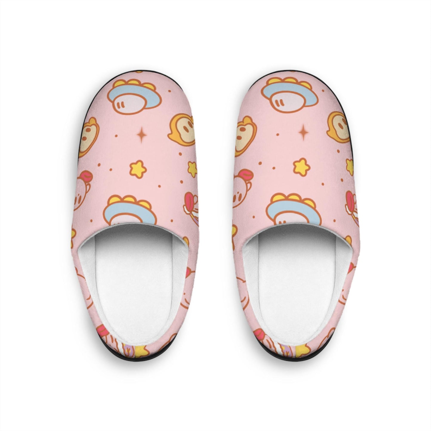 Cute Kirby Gamer, Men's Indoor Slippers
