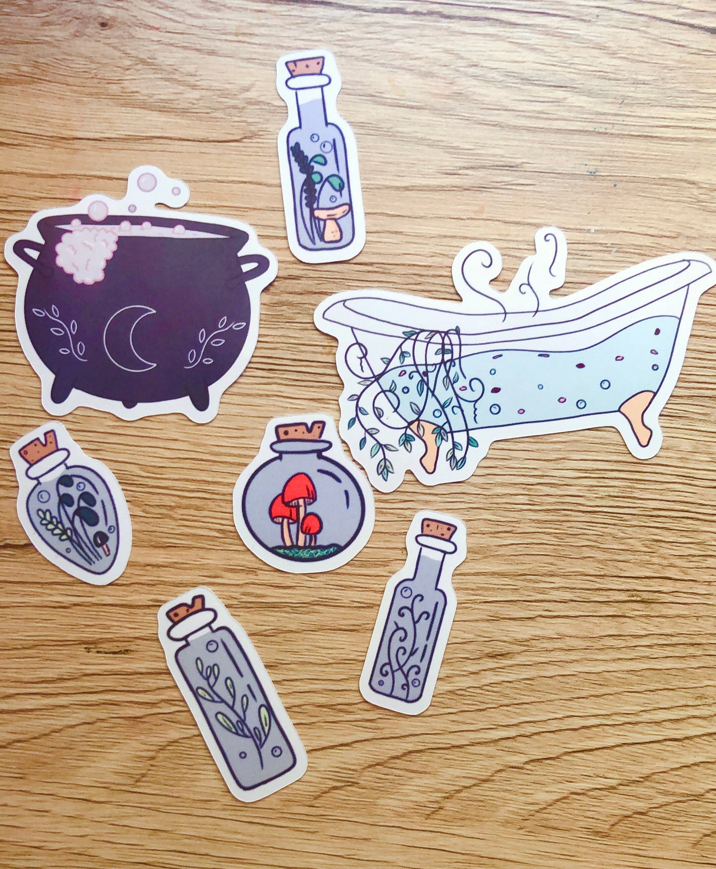 Green Witch sticker set