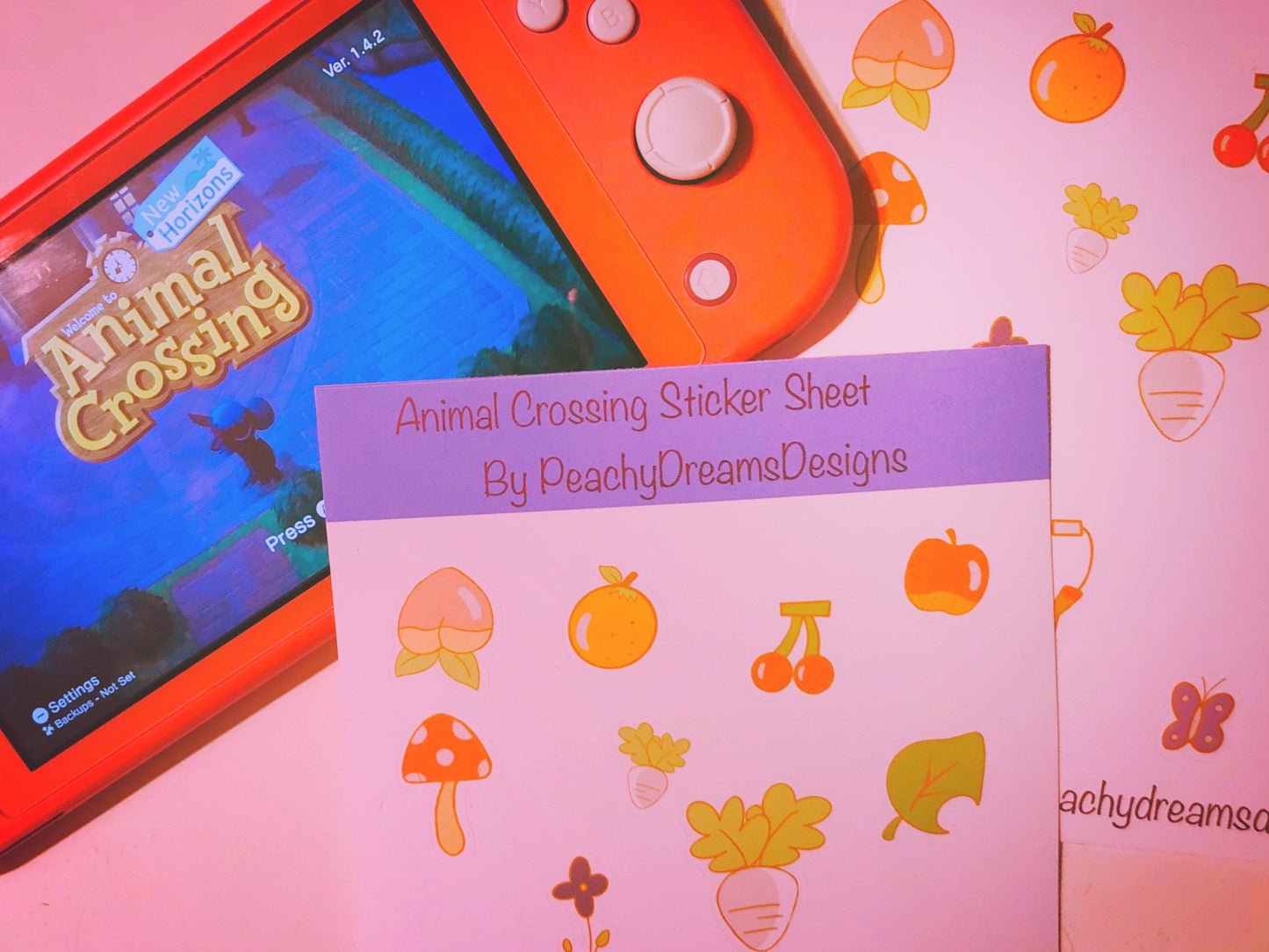 Animal Crossing New Horizons sticker sheet
