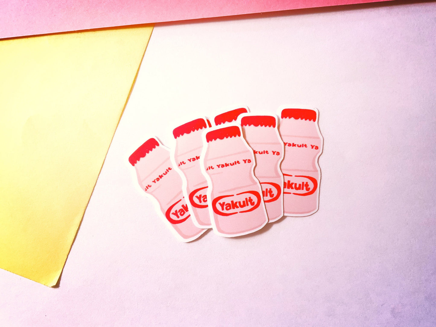 Cute pink yogurt sticker