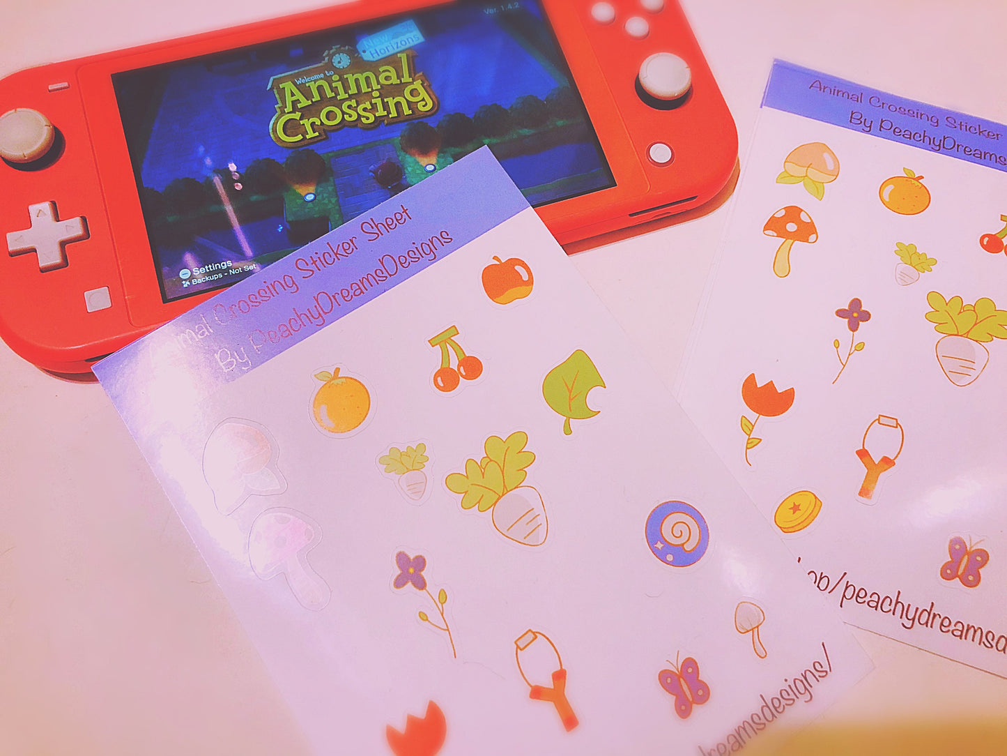 Animal Crossing New Horizons sticker sheet