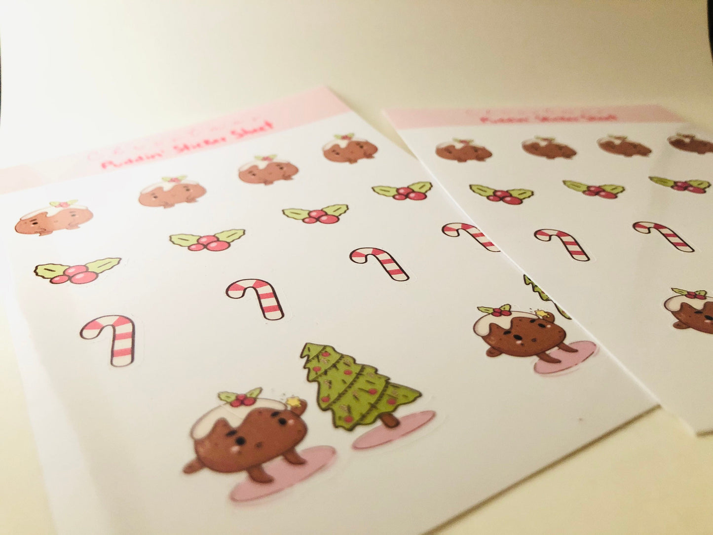 Christmas Puddin’ planner stickers