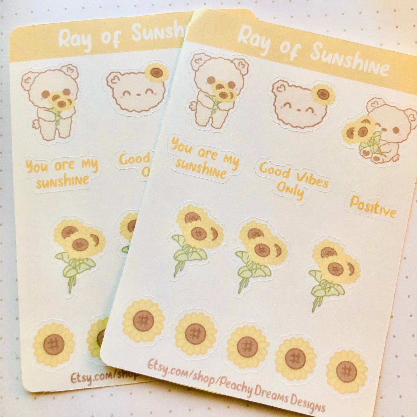 Ray of Sunshine Planner Sticker Sheet