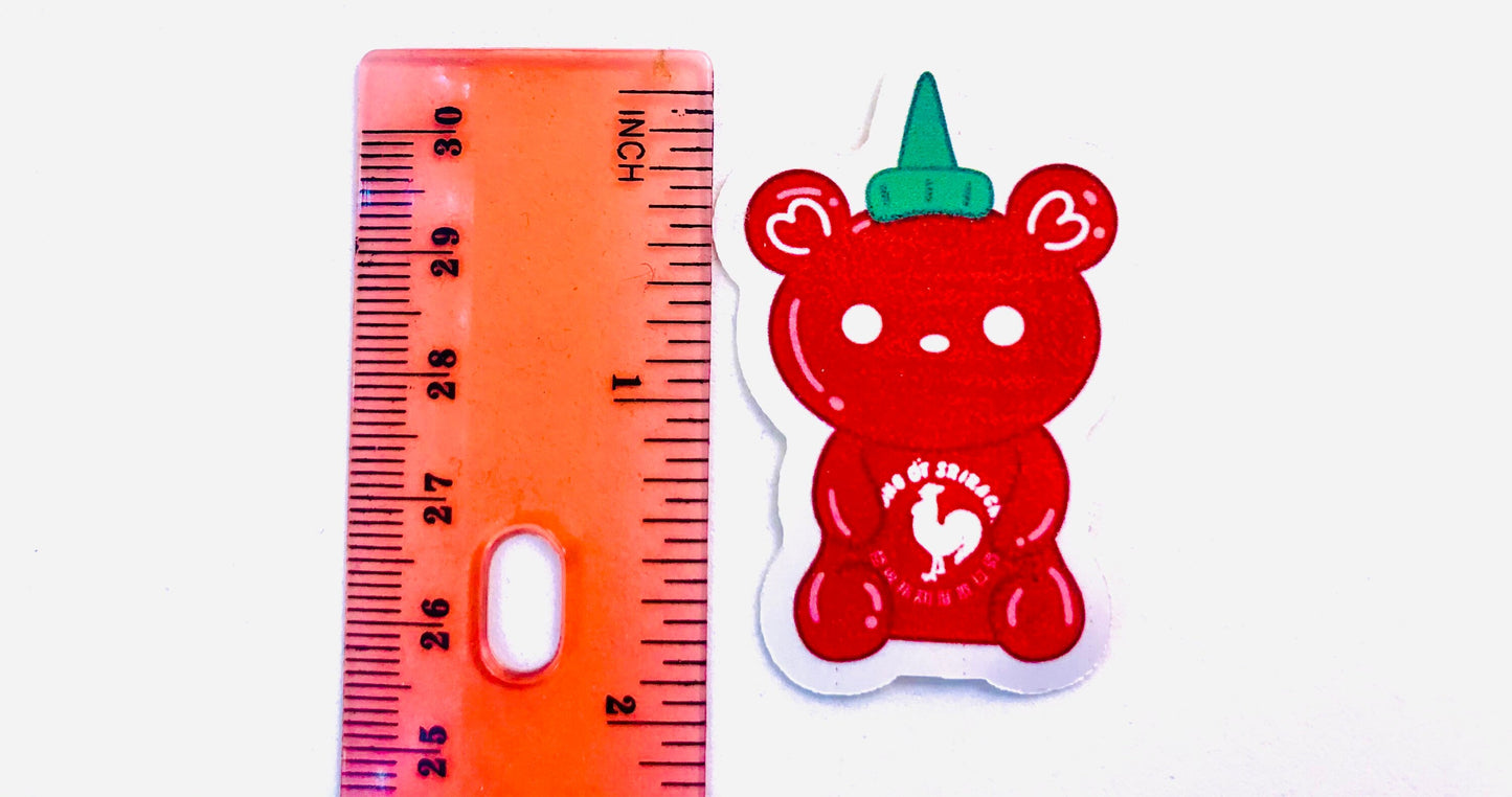 Cute Sriracha Bear Sticker