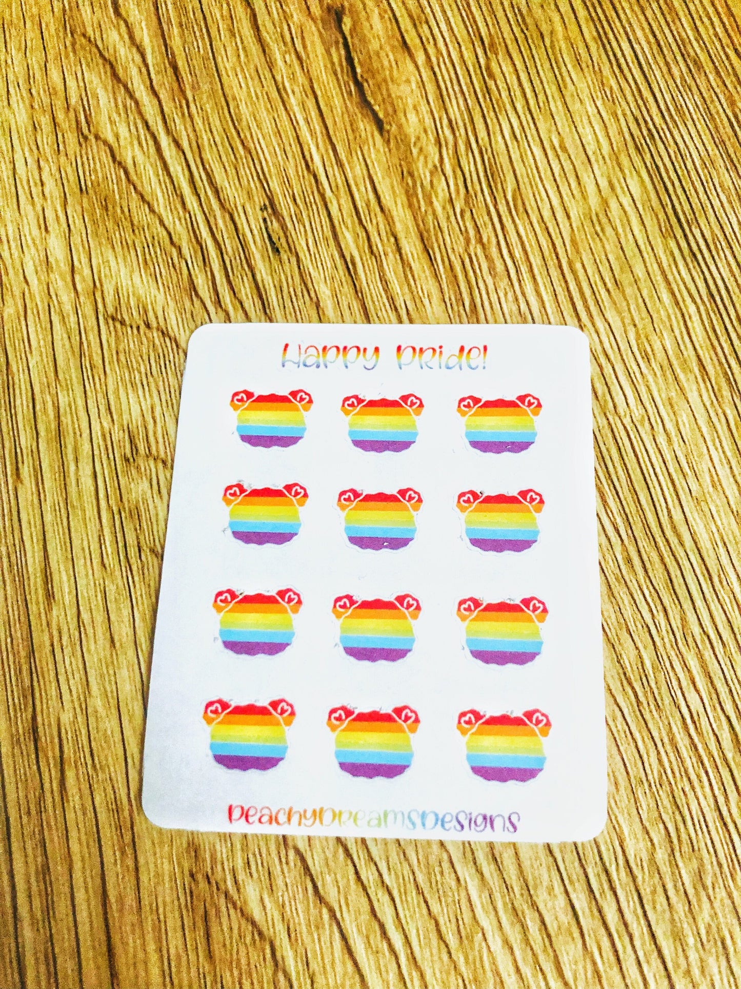 Pride Bear Sticker Sheets