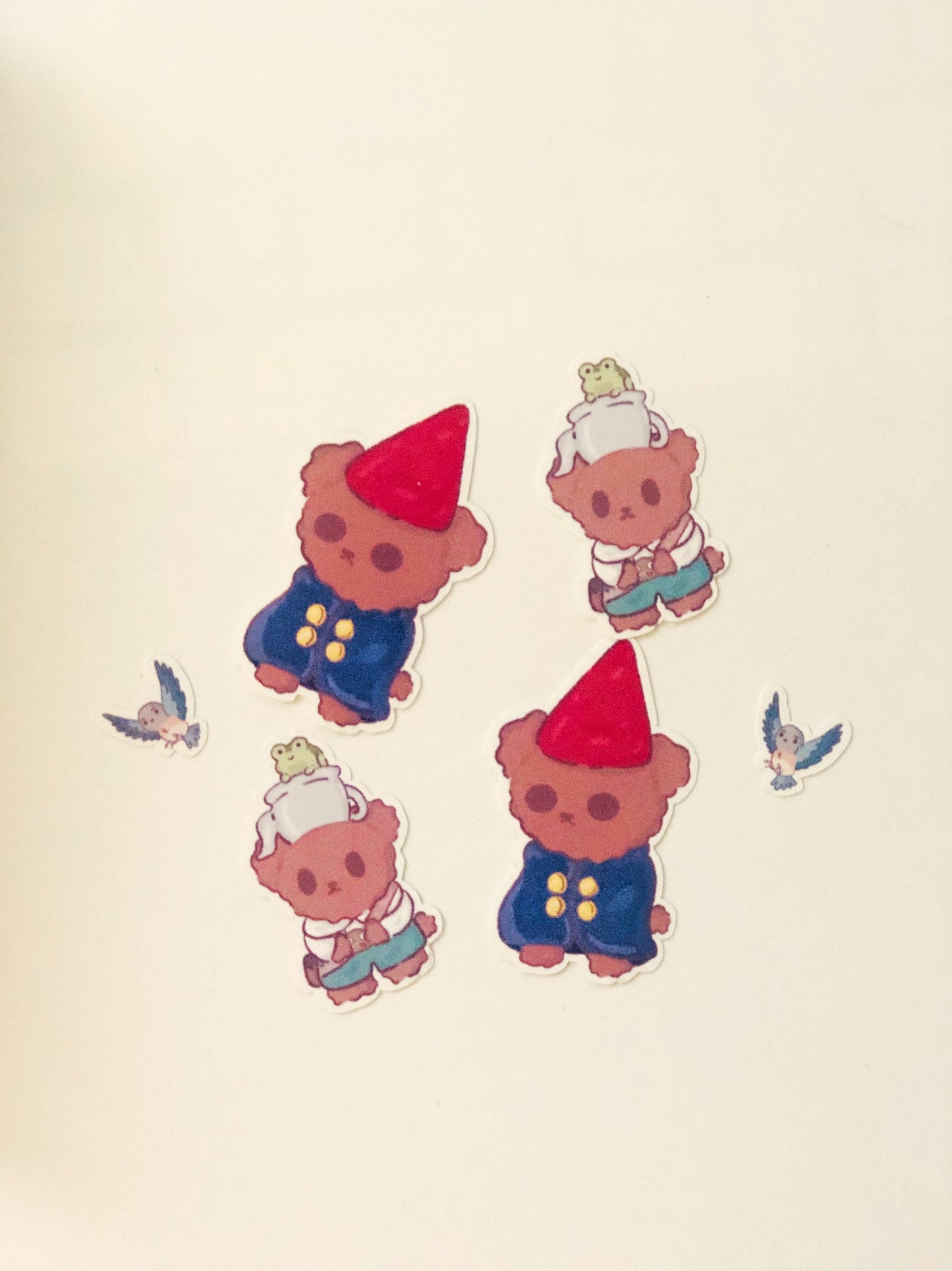 Over the Garden Wall Sticker Set, Kawaii, Bear