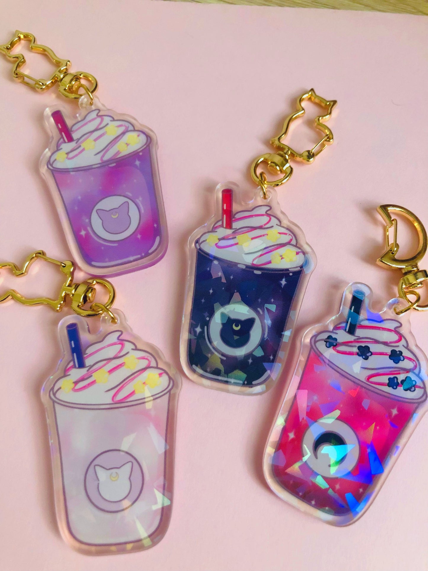 Magical Girls Sailor Acrylic Charms 2.5” Double sided | Broken Glass Holo