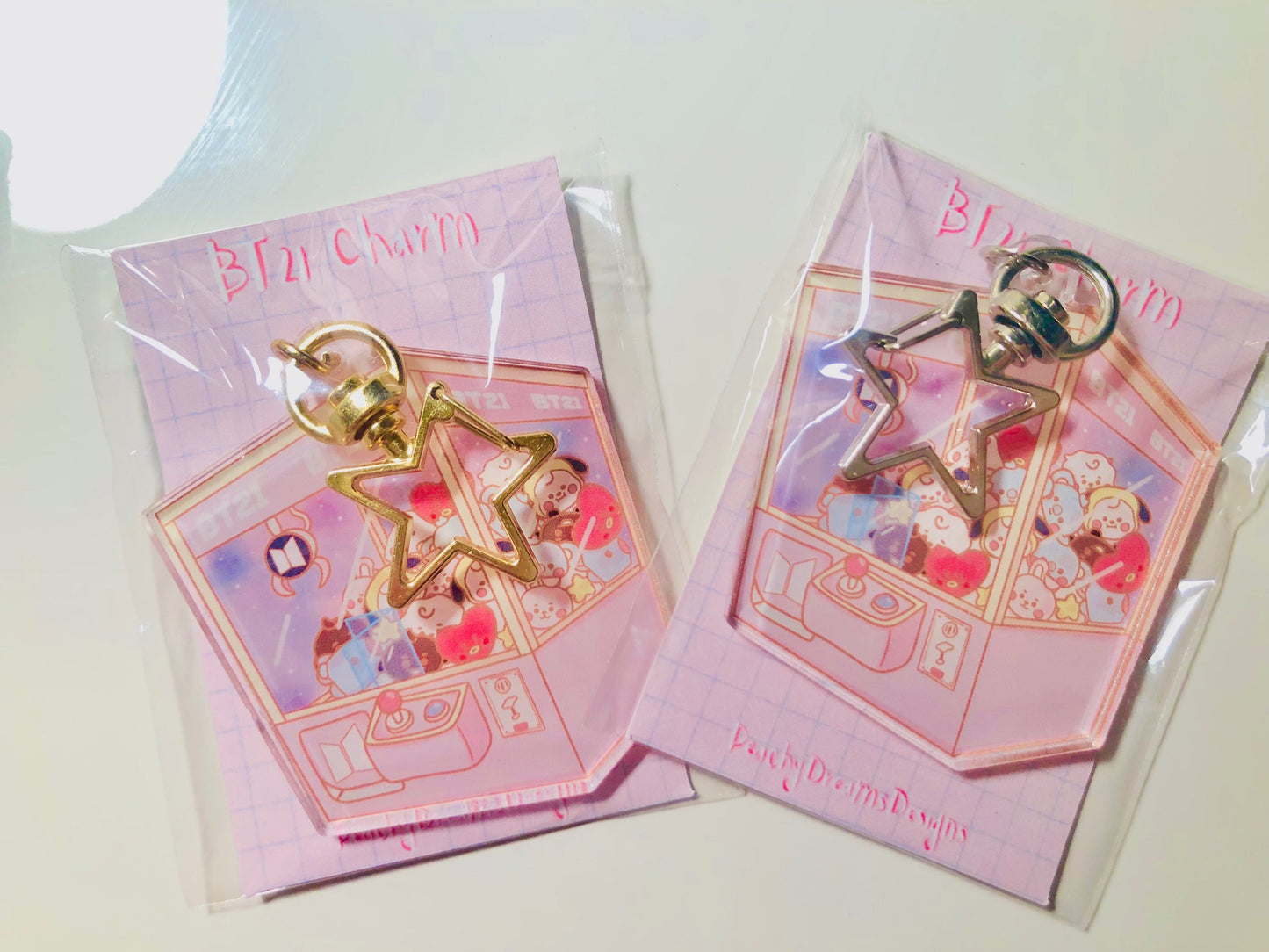 K-Pop Group Characters Claw Machine Charm, Boy Band Acrylic Charms, Kawaii Charms