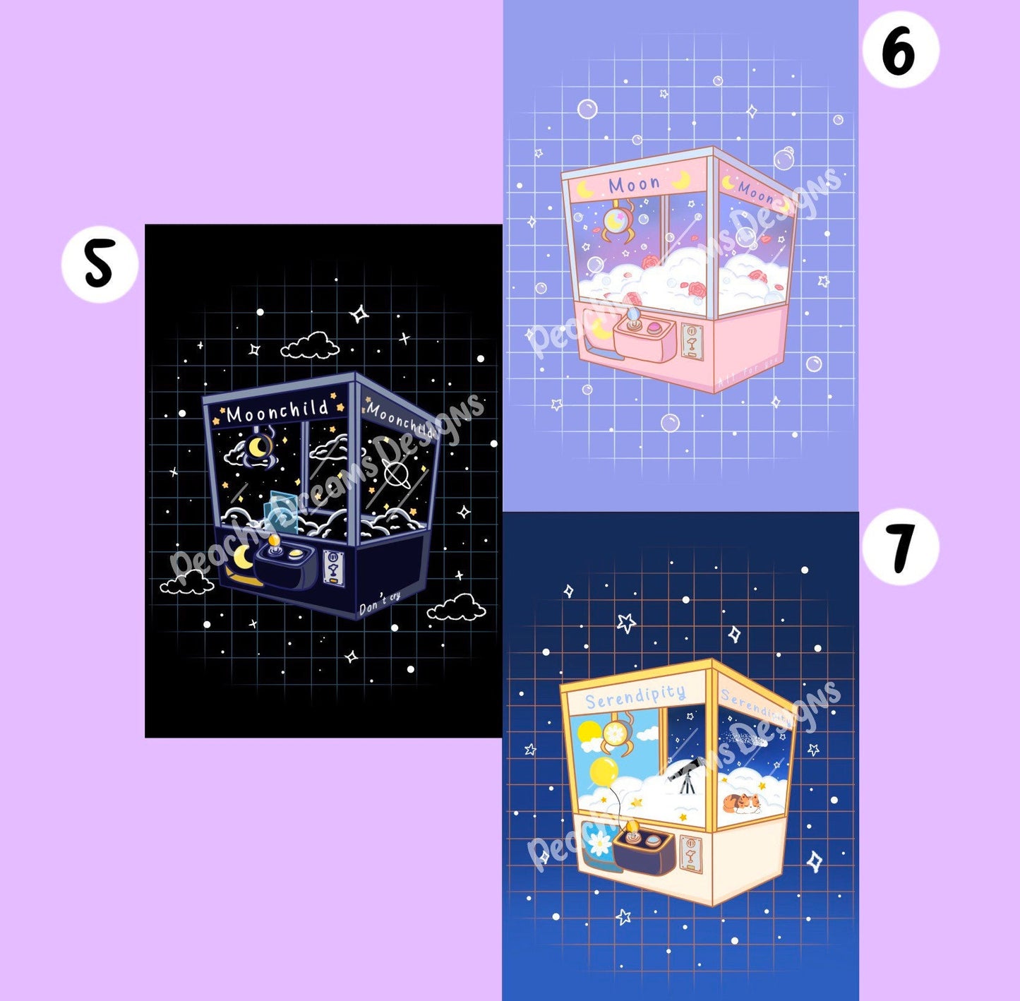 K Pop Song Inspired UFO Claw Machine Prints