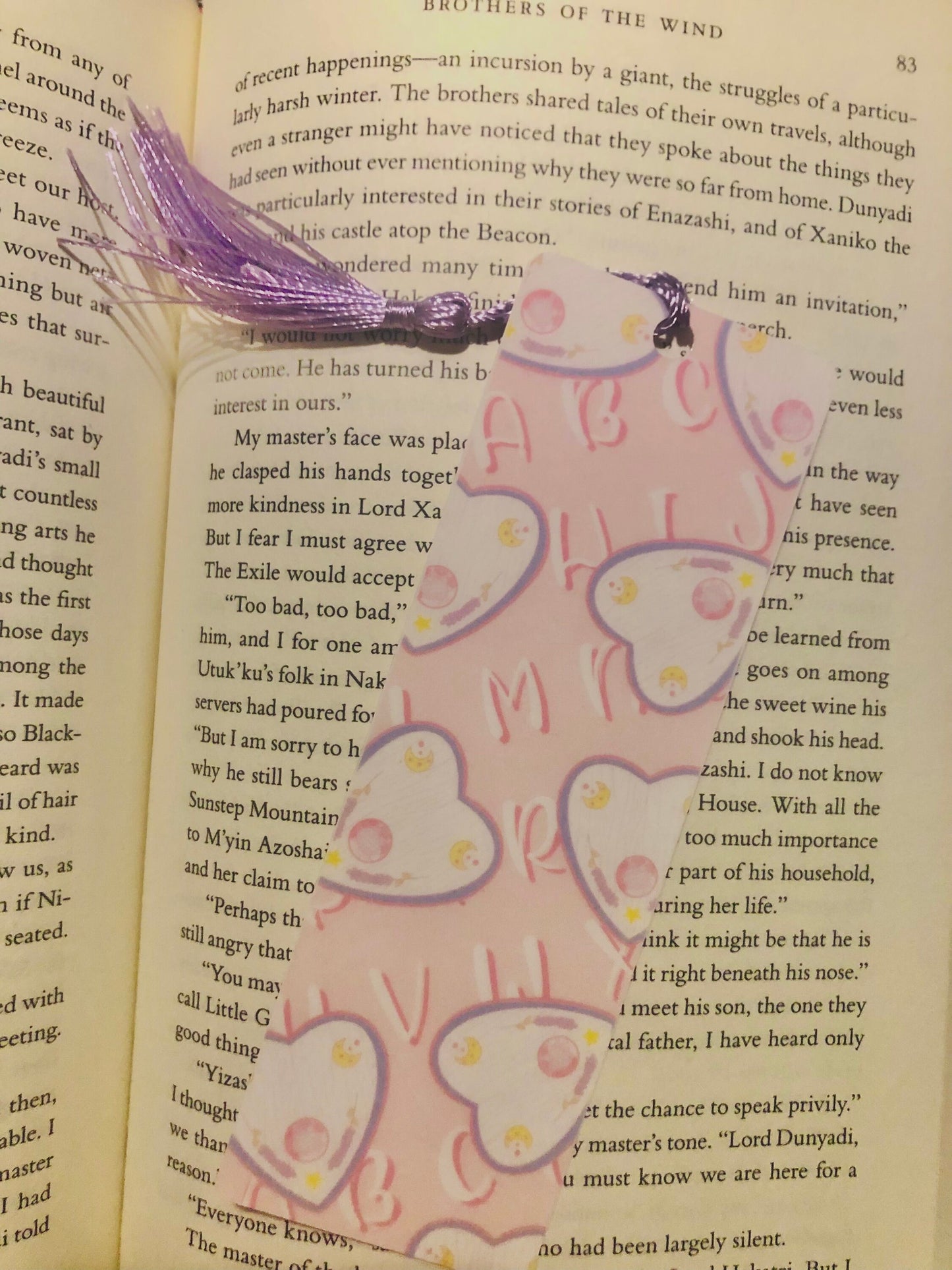 Cute Pastel Planchette Bookmark- Laminated Bookmark- Spooky Bookmarks