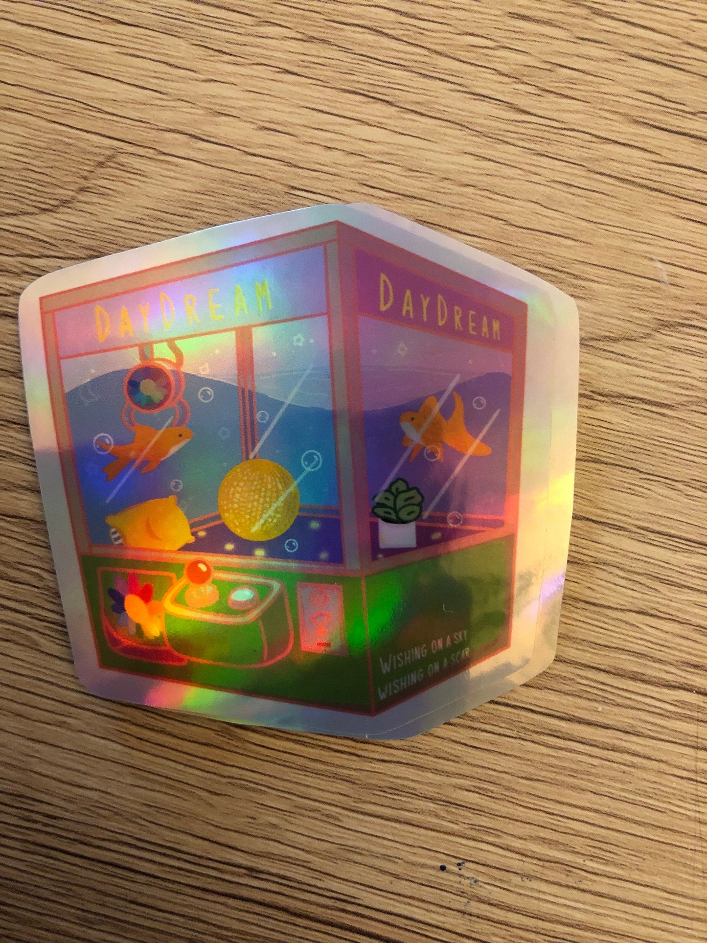 DayDream Holographic Claw Machine Sticker