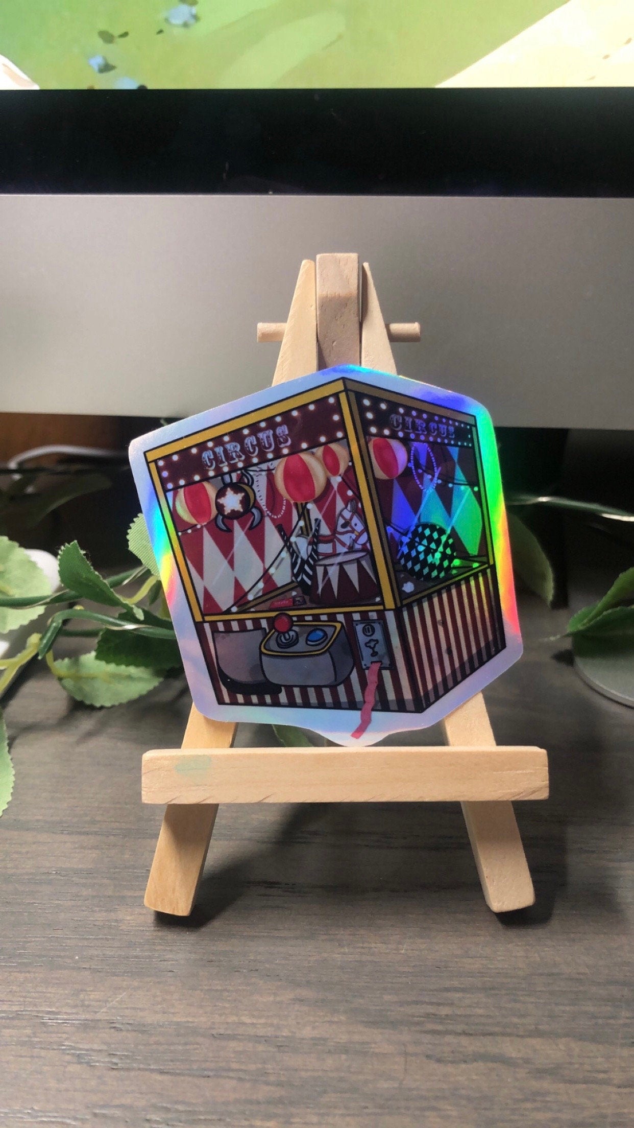 Stray Kids Circus Holographic Claw Machine Sticker