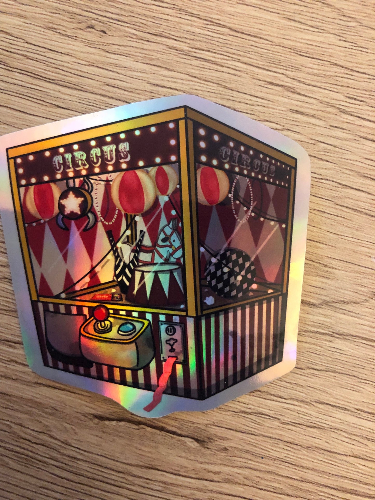 Stray Kids Circus Holographic Claw Machine Sticker