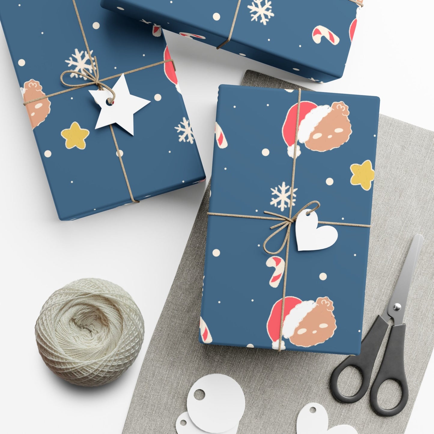 Santa Bear Christmas Wrapping Paper