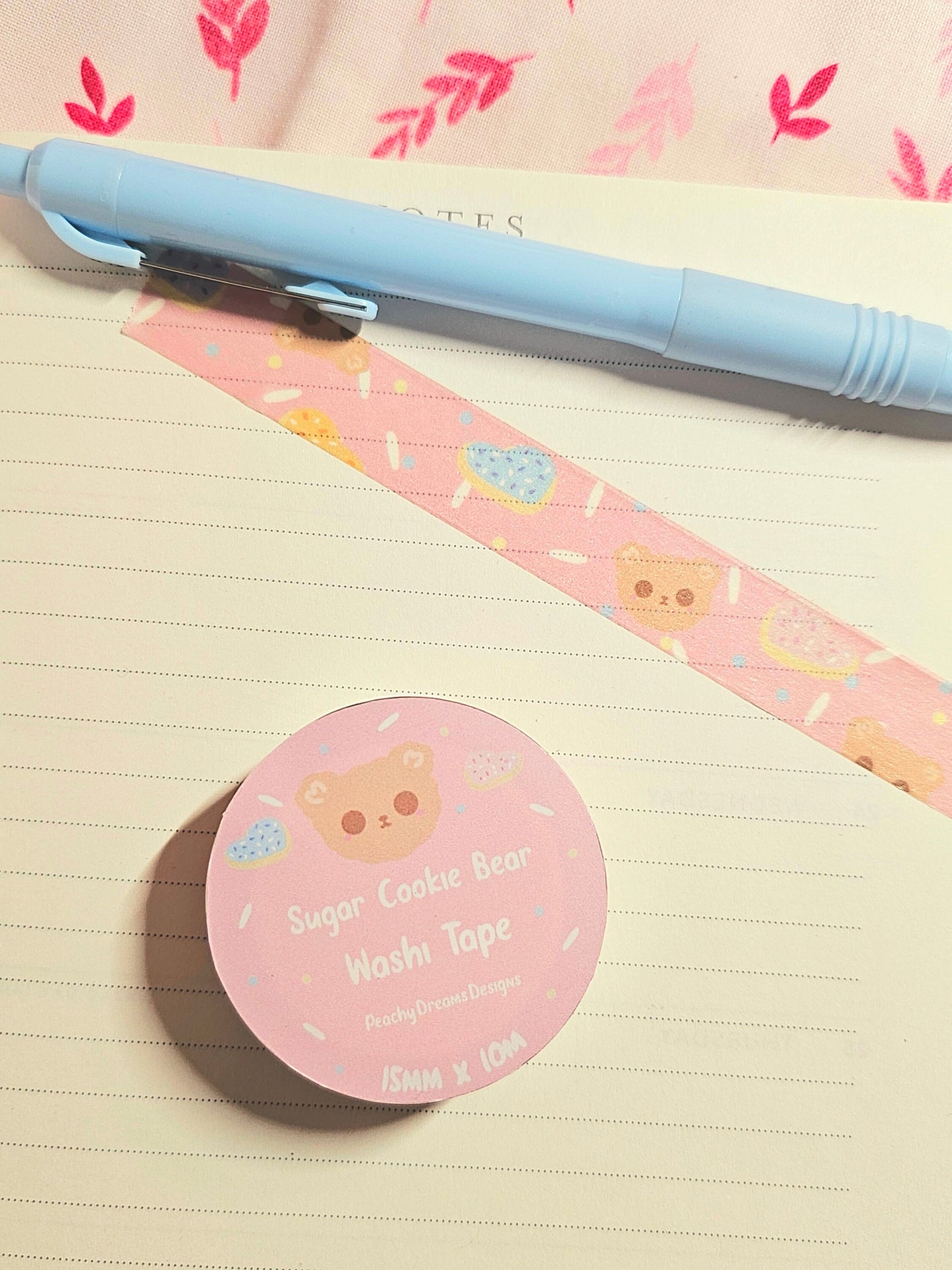 Kawaii Sugar Cookie Bear Washi Tape