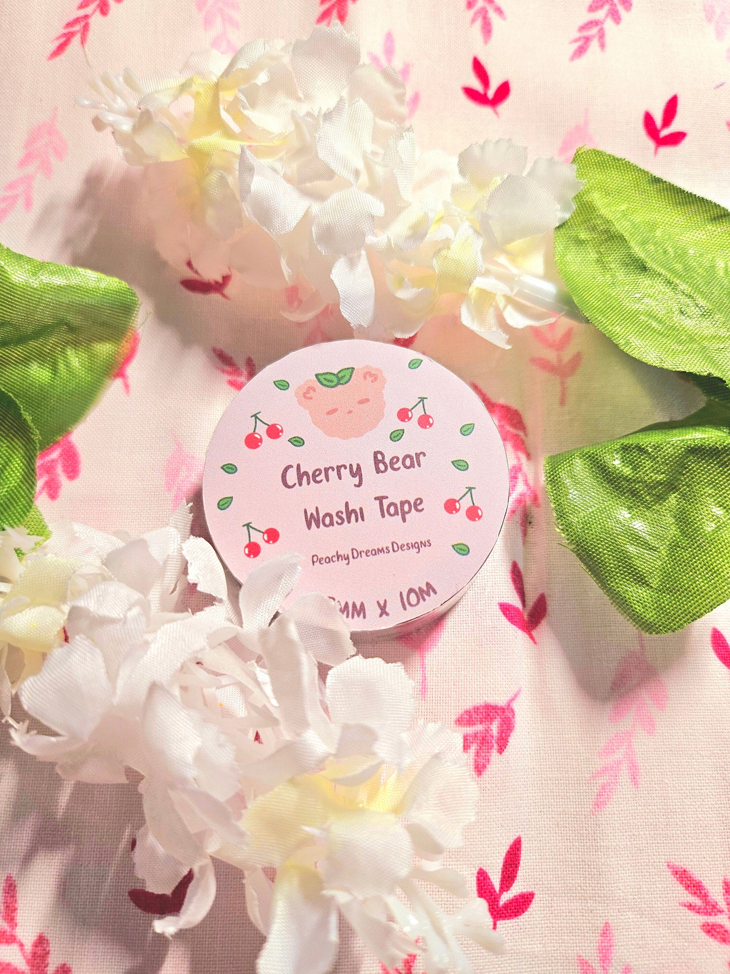 Kawaii Cherry Bear Washi Tape
