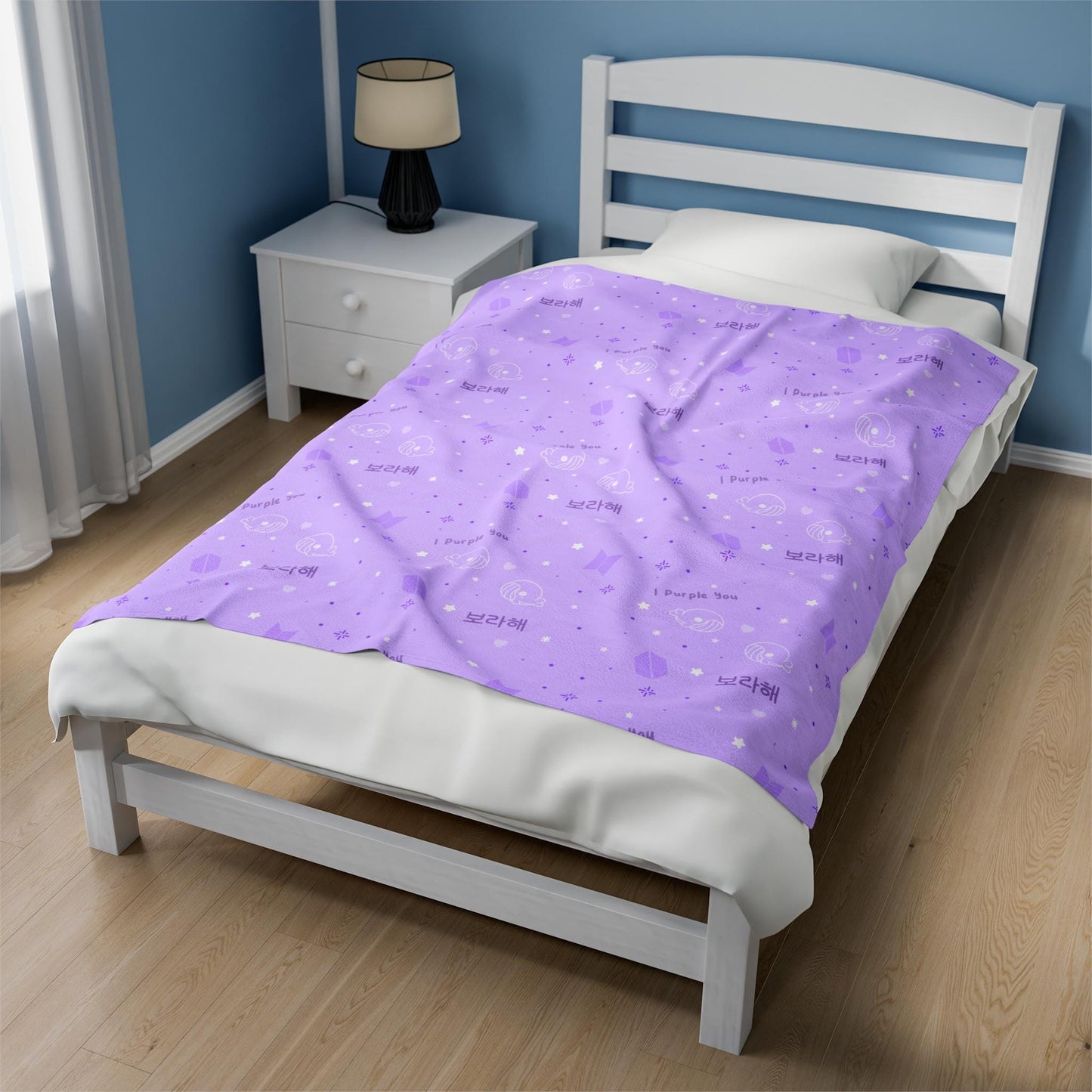BTS Purple You Velveteen Plush Blanket