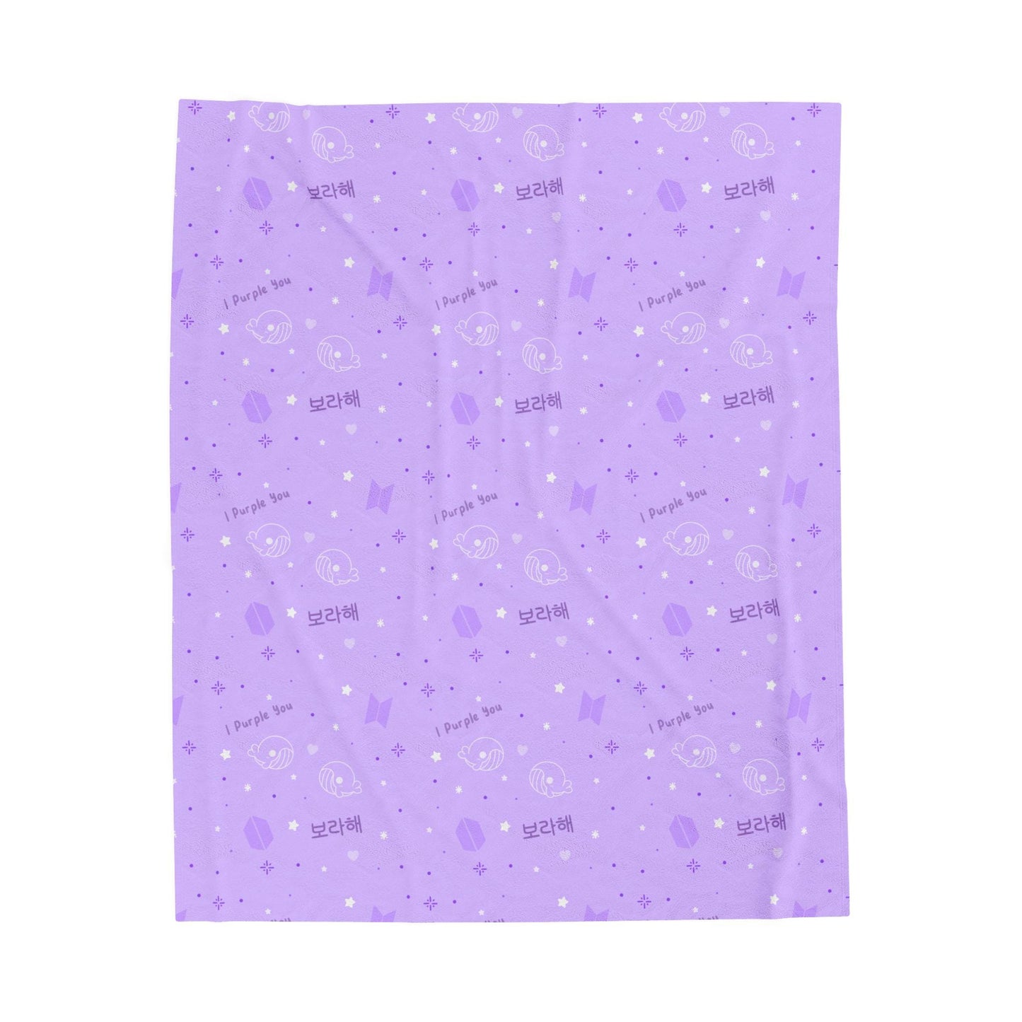 BTS Purple You Velveteen Plush Blanket