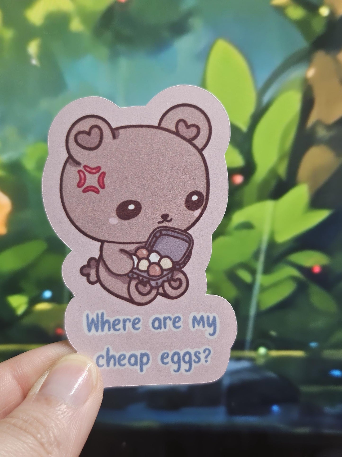 Where Are My Cheap Eggs? sticker