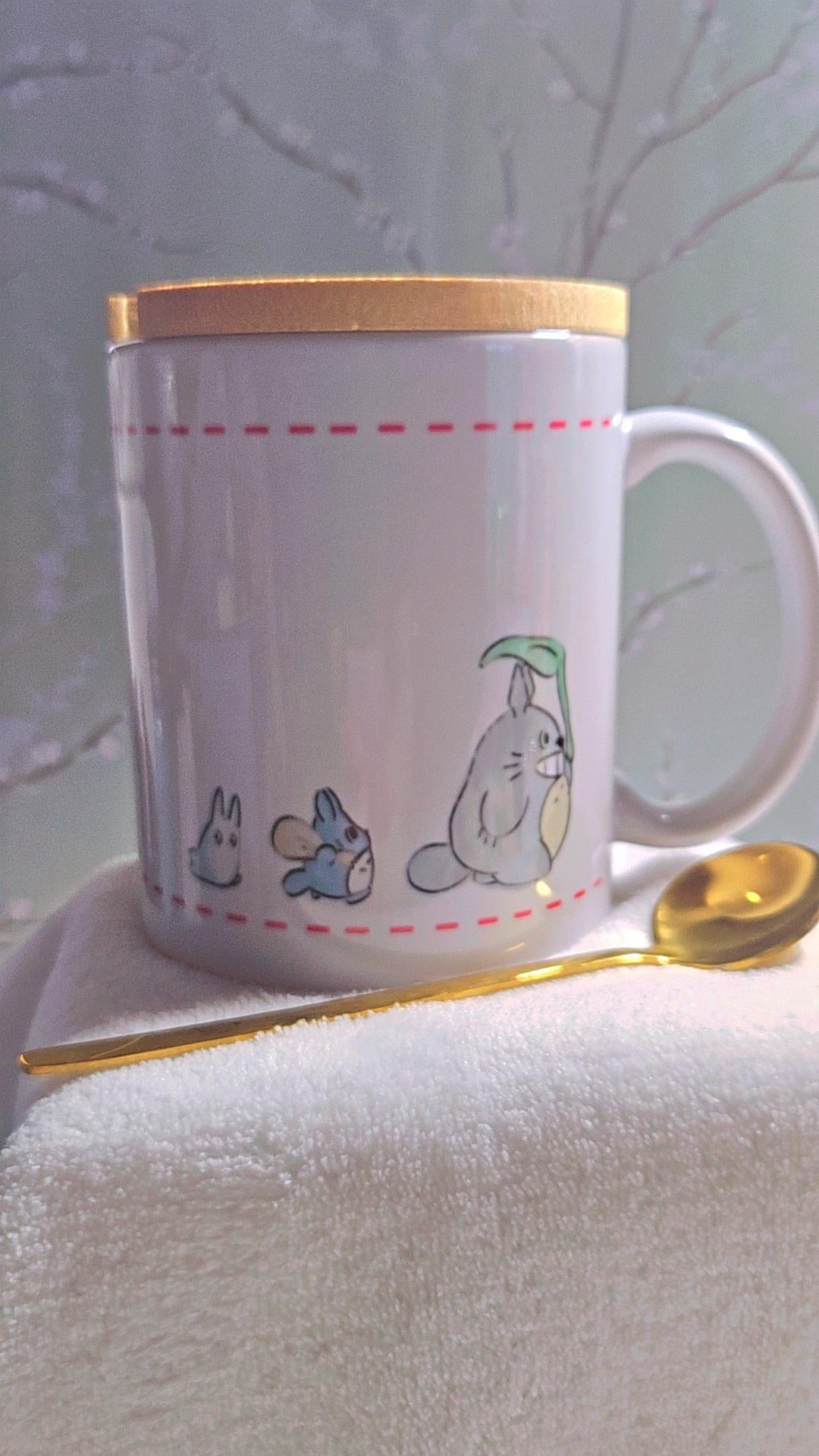 Ghibli Inspired Mug w/Bamboo