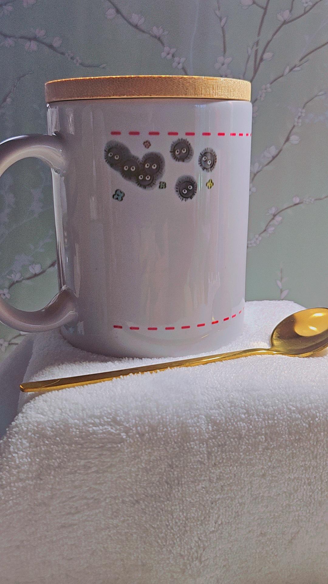 Ghibli Inspired Mug w/Bamboo