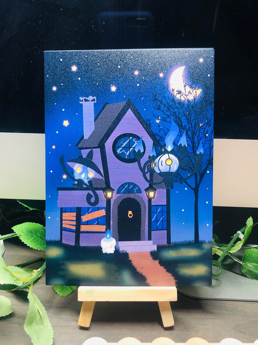 Pokémon Ghost Type Haunted House Print | Decoration