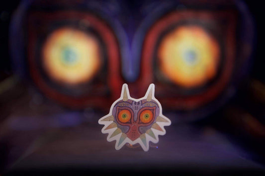 Watercolor majoras mask sticker