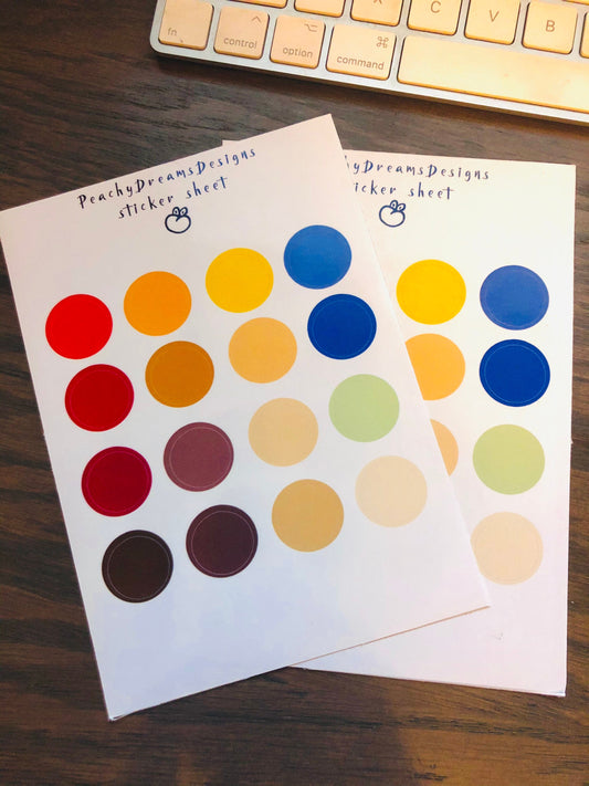 Planner sticker sheets - Autumn colors-