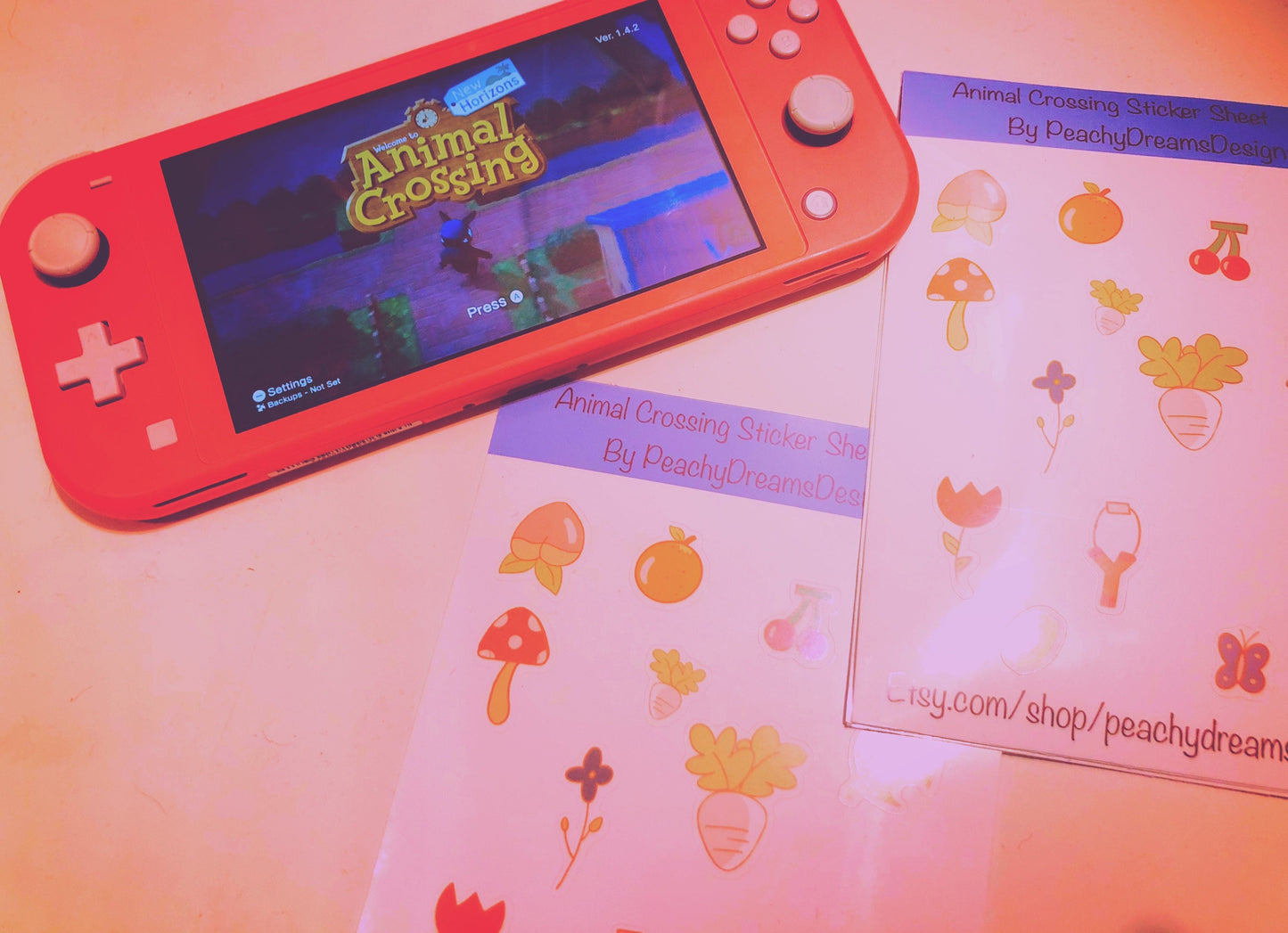 Animal Crossing New Horizons sticker sheet