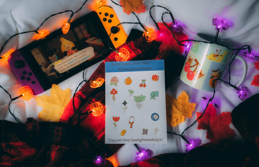 Animal Crossing New Horizons sticker sheet