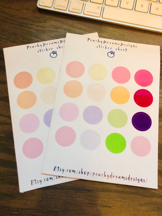 Planner sticker sheet