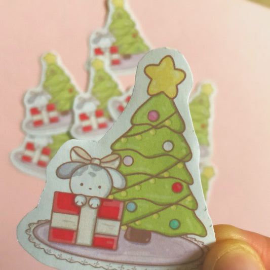A Very Bunny Christmas Sticker