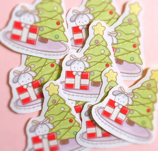A Very Bunny Christmas Sticker