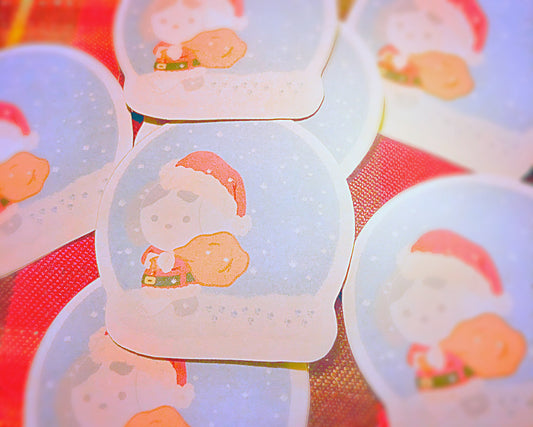 Raspberry Santa Sticker