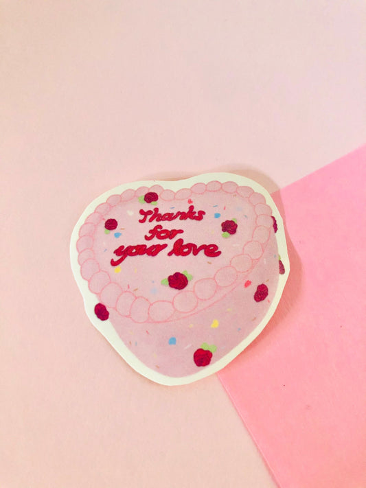 Valentine’s Day Thank for your love sticker