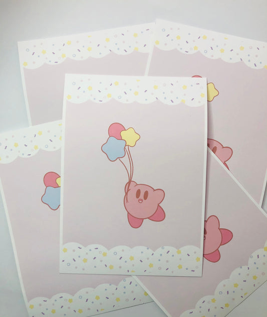 Kawaii Poyo Balloon Art Print
