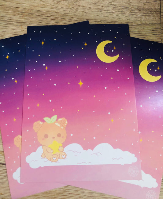 Peachy Dreams Art Print