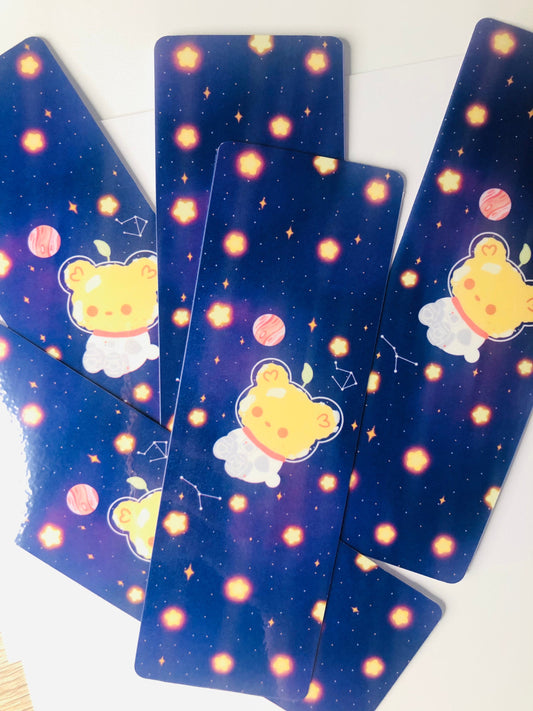 Kawaii Lemon Bear Bookmark, Books, Reading, Stationary