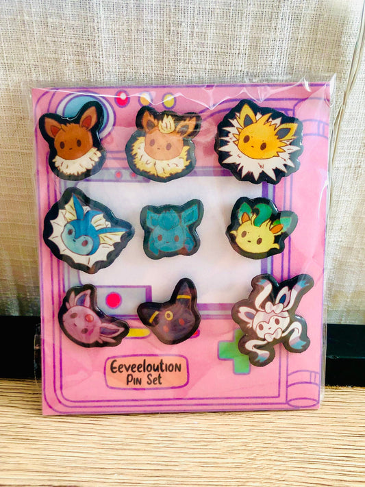 Eeveelutions Pokemon Pin Set
