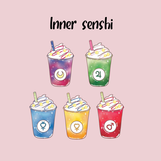 SM Anime Frappe Sticker Set