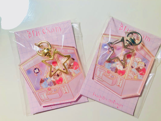 K-Pop Group Characters Claw Machine Charm, Boy Band Acrylic Charms, Kawaii Charms