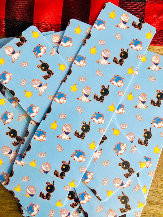 Cute Kingdom Hearts Bookmark | Laminated Bookmark | Gaming Bookmark