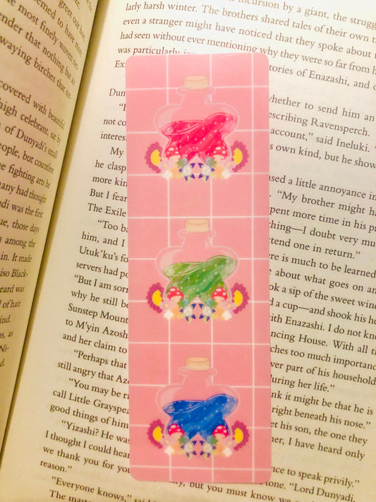 Cute Star Bottle Potions Bookmark- Laminated Bookmark- Witch Bookmark