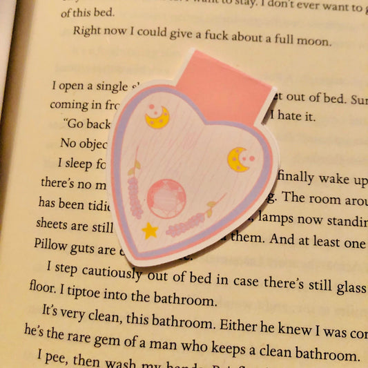 Cute Pastel Planchette Magnetic Bookmark | Book Gift | Gifts for Readers | Bookworm | Pastel Witch
