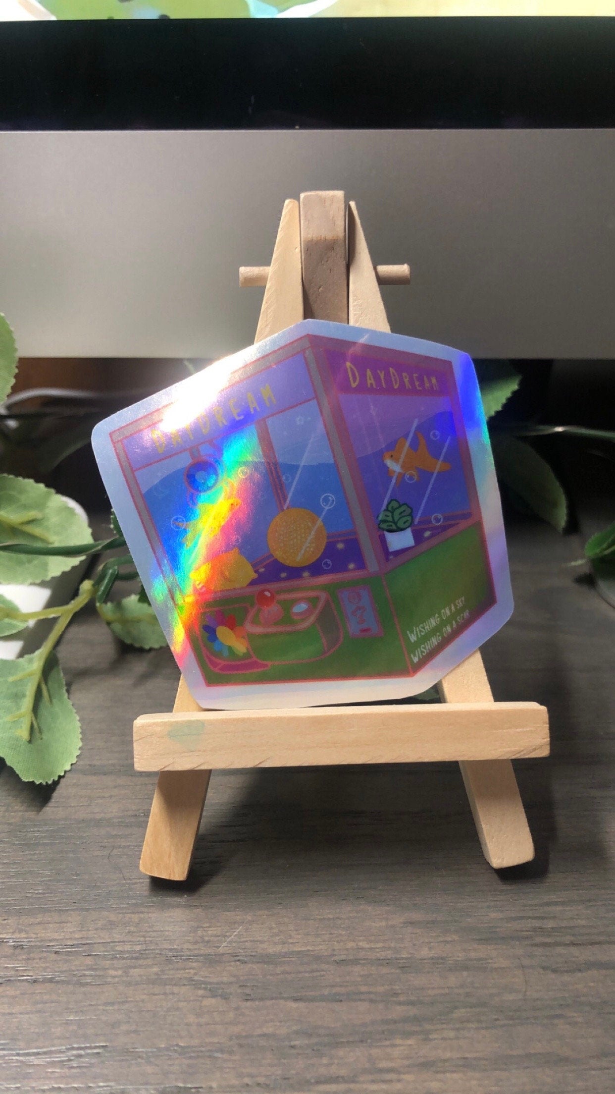 DayDream Holographic Claw Machine Sticker