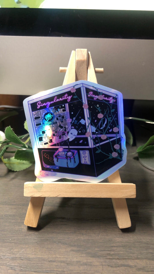 Singularity Holographic Claw Machine Sticker