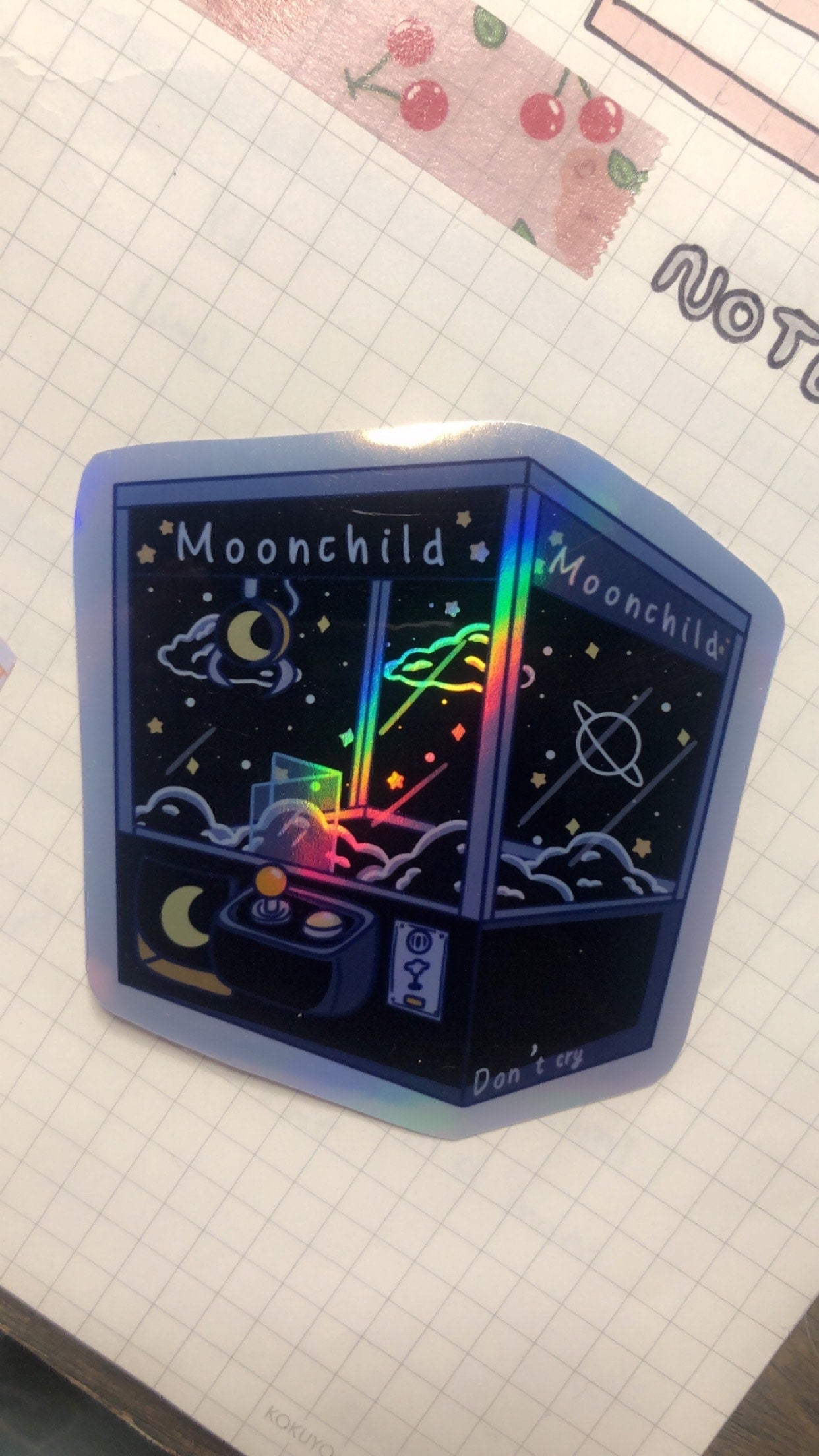 Moonchild Holographic Claw Machine Sticker