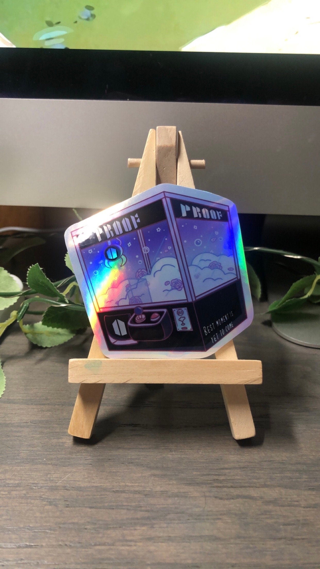 Proof Album Holographic Claw Machine Sticker