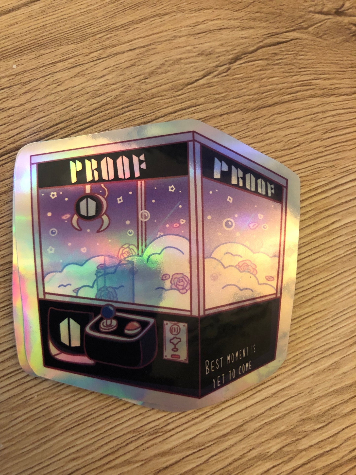 Proof Album Holographic Claw Machine Sticker