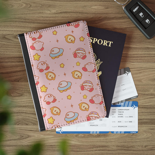 Cute Kirby Inspired Passport Cover